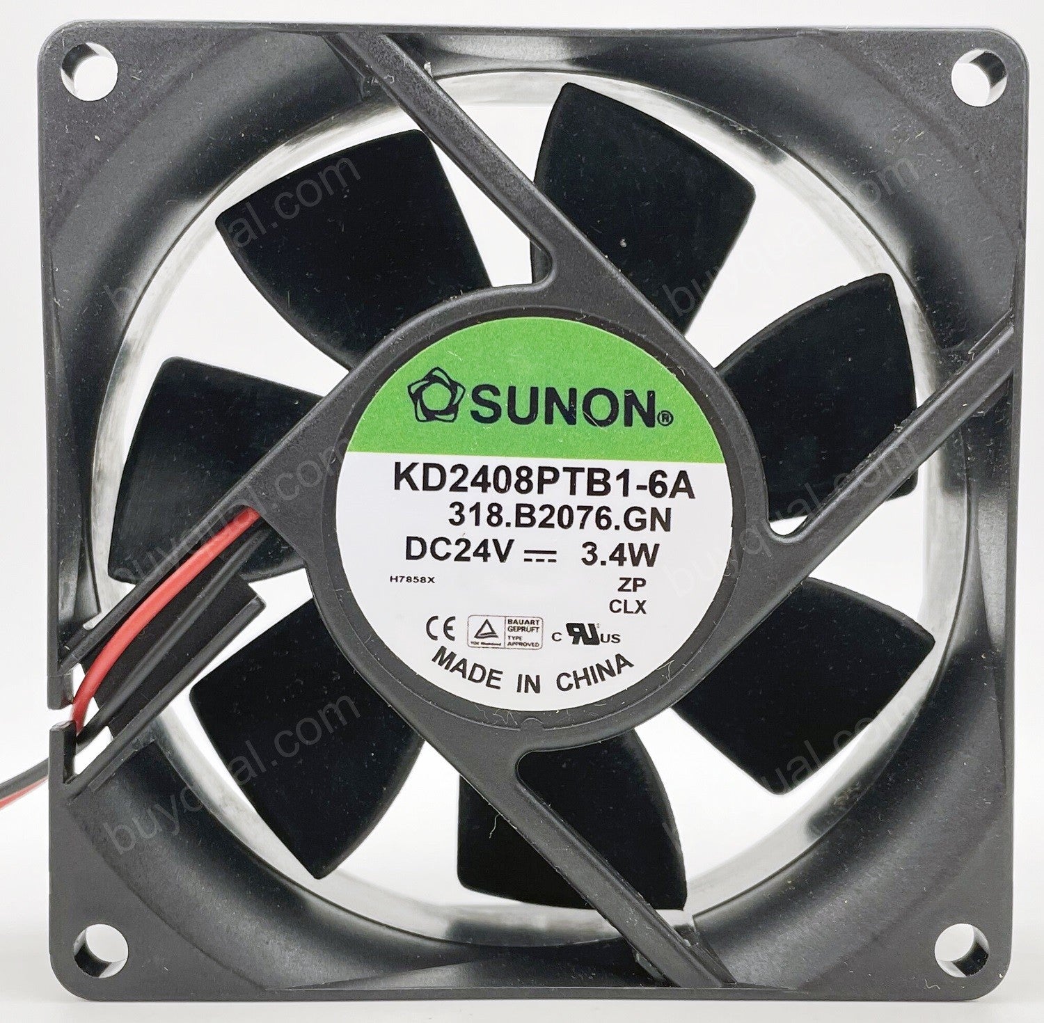 SUNON KD2408PTB1-6A 24V 3.4W 2wires Cooling Fan - New