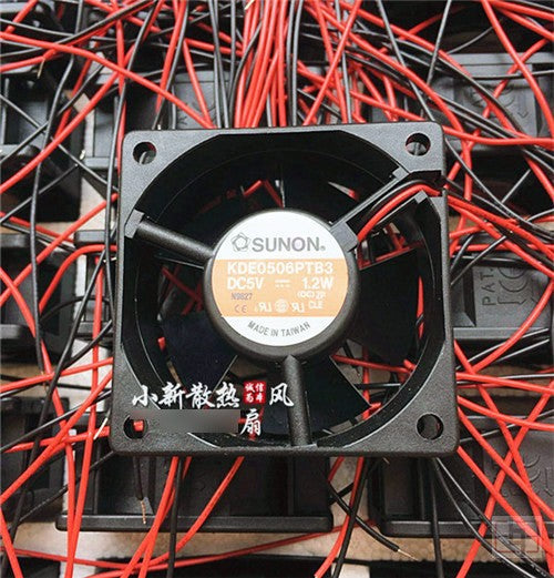 Sunon KDE0506PTB3 5V 1.2W 2wires Cooling Fan