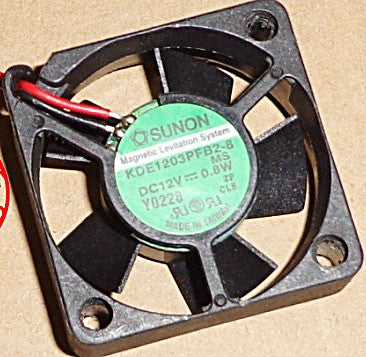 Sunon KDE1203PFB2-8 12V 0.07A 0.8W 2wires Cooling Fan