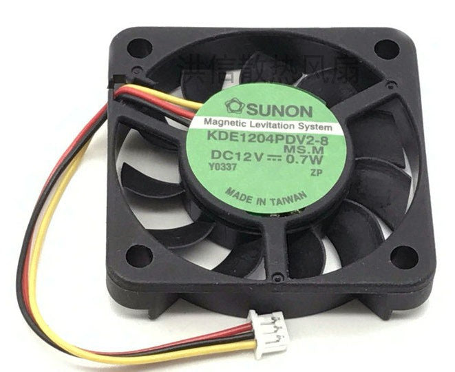 SUNON KDE1204PDV2-8 12V 0.7W 3wires Cooling Fan