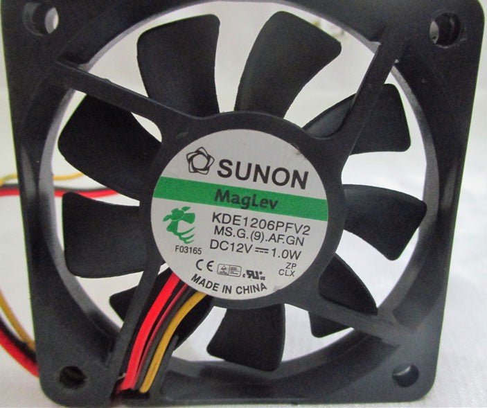 SUNON KDE1206PFV2 12V 1.0W 2wires cooling fan