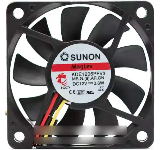 SUNON KDE1206PFV3 12V 0.6W 2wires 3wires Cooling Fan