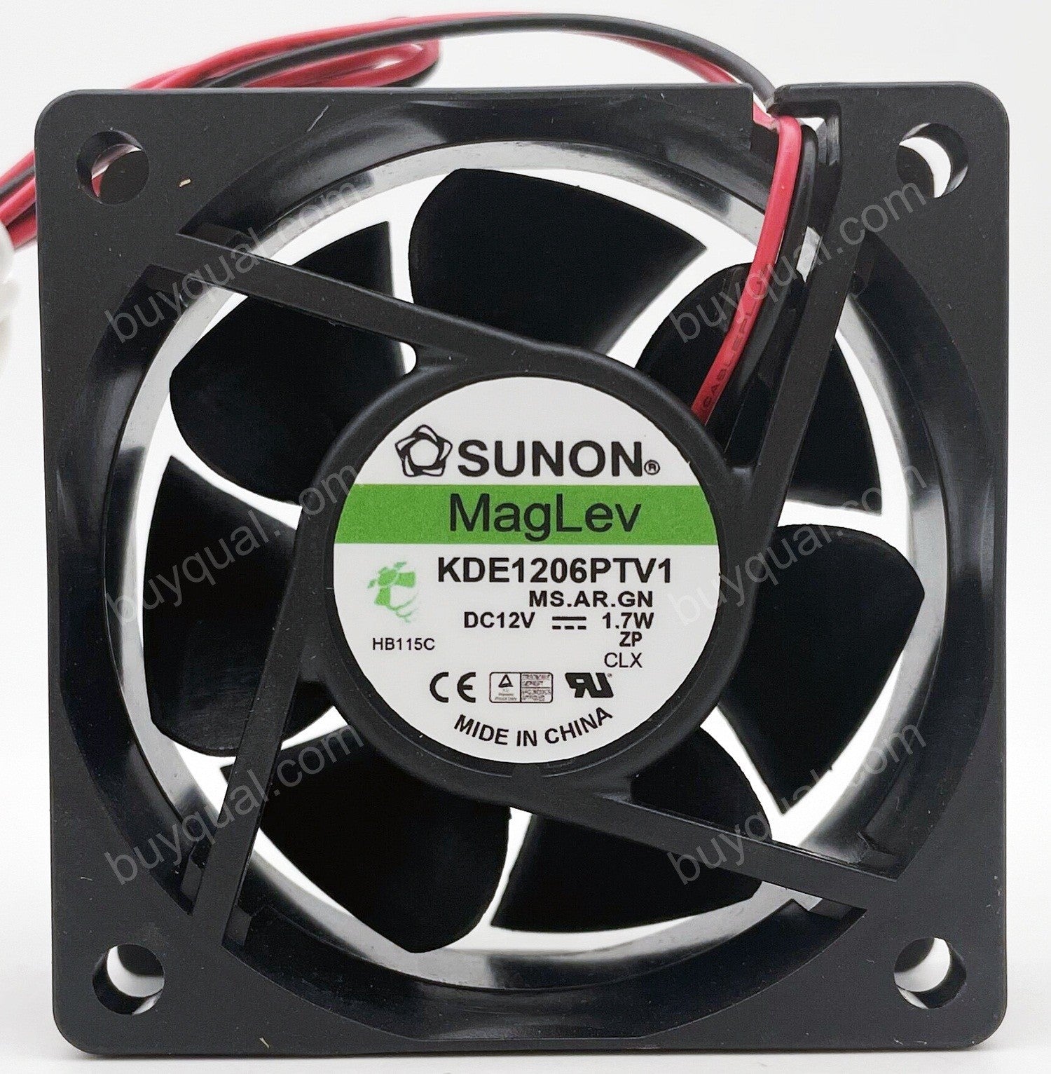 SUNON KDE1206PTV1 12V 1.7W 2wires Cooling Fan