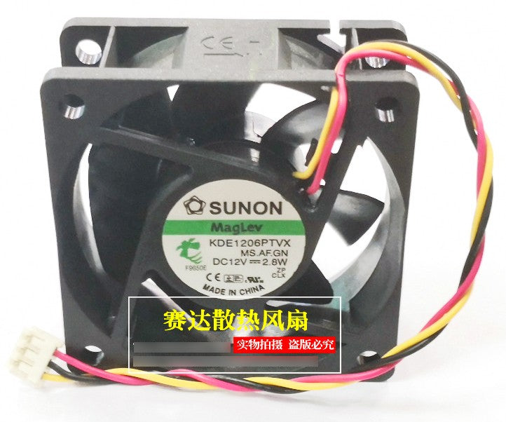 SUNON KDE1206PTVX 12V 2.8W 2wires 3wires Cooling Fan