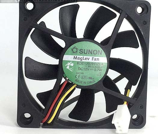SUNON KDE1207PFV3-A 12V 0.7W 3wires Cooling Fan