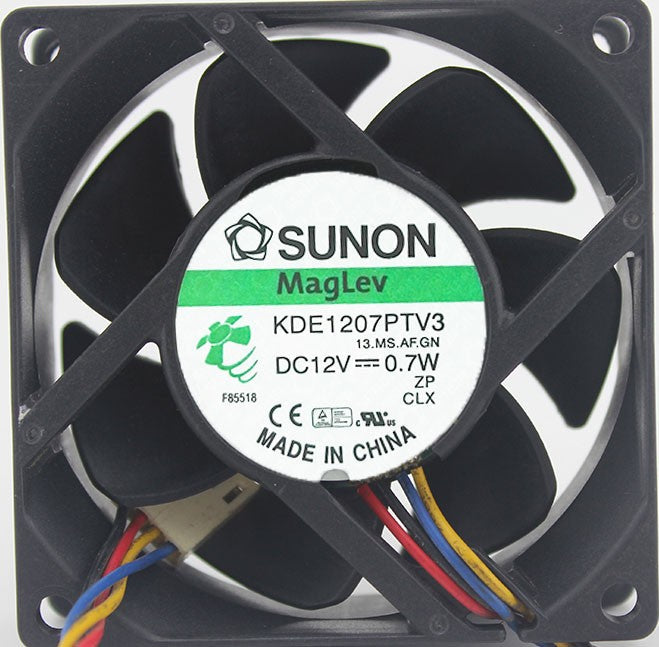 SUNON KDE1207PTV3 12V 0.7W 3wires Cooling Fan