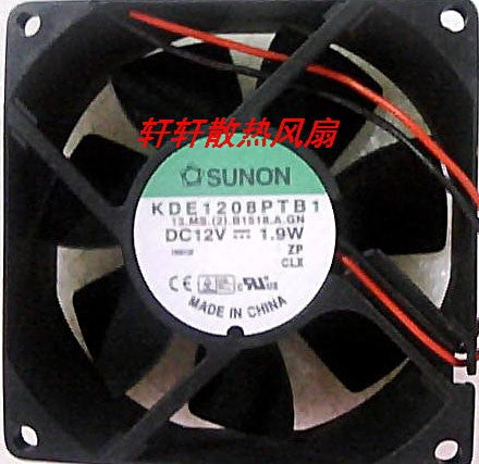 SUNON KDE1208PTB1 12V 1.9W 2wires cooling fan