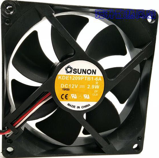 SUNON KDE1209PTB1-6A 12V 2.9W 3wires cooling fan