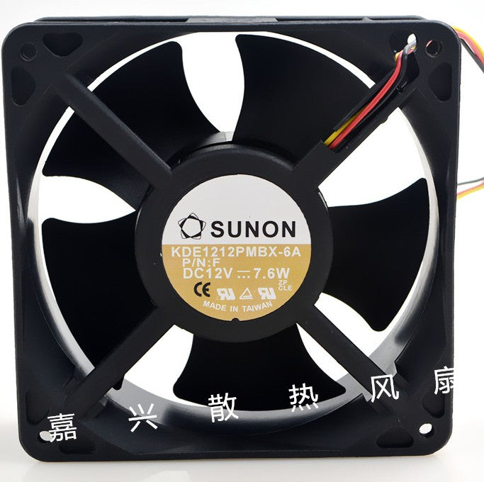 SUNON KDE1212PMBX-6A 12V 7.6W 3wires Cooling Fan
