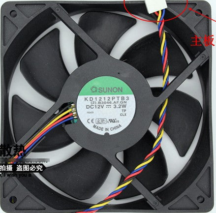 SUNON KDE1212PTB3 12V 3.2W 4wires cooling fan