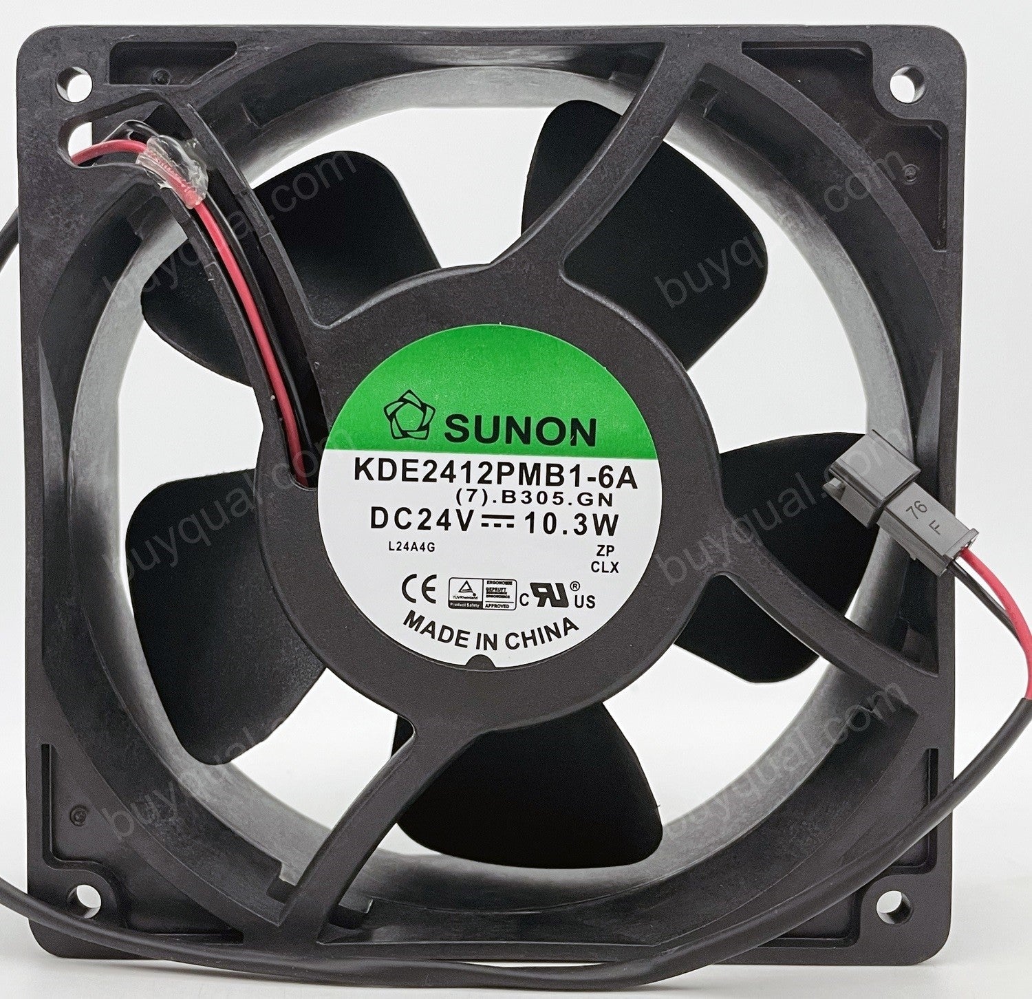 Sunon KDE2412PMB1-6A 24V 10.3W 2wires Cooling Fan