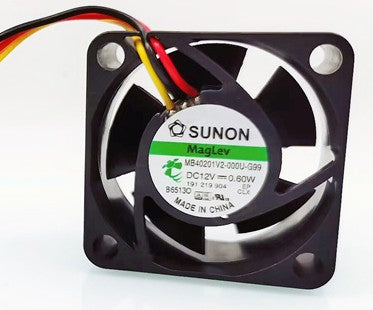 Sunon MB40201V2-000U-G99 12V 0.05A 0.6W 3wires Cooling Fan