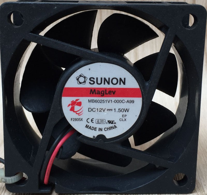 SUNON MB60251V1-0000-A99 12V 1.5A 2wires Cooling Fan