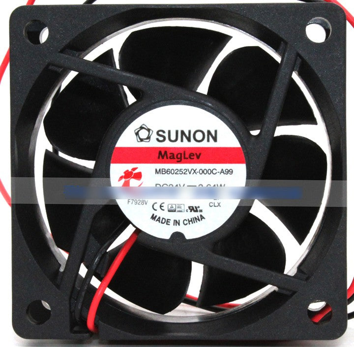 SUNON MB60252VX-000C-A99 24V 2.64W 2wires cooling fan