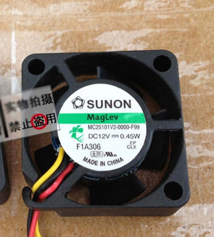 SUNON MC25101V2-0000-F99 12V 0.45W 3wires Cooling Fan