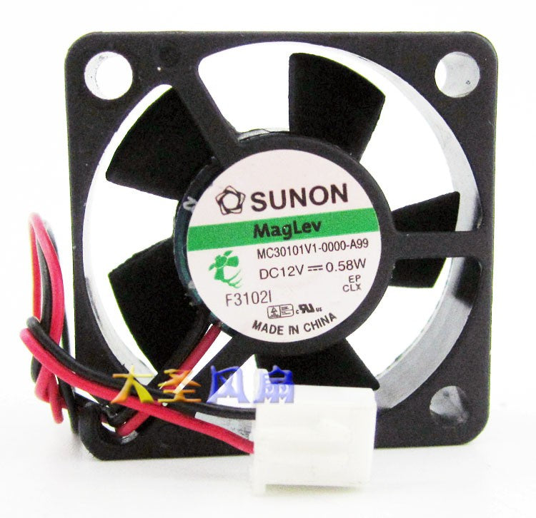 SUNON MC30100V1-0000-A99 5V 0.60W 2wires cooling fan