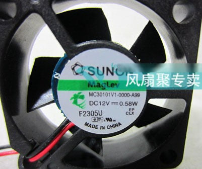 SUNON MC30101V1-0000-A99 12V 0.58W 2wires cooling fan
