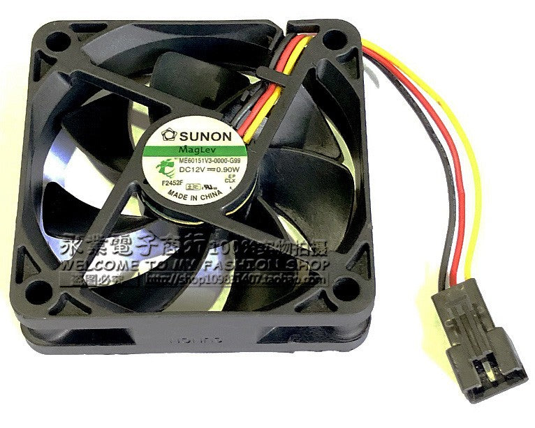 SUNON ME60151V3-0000-G99 12V 0.90W 3wires cooling fan