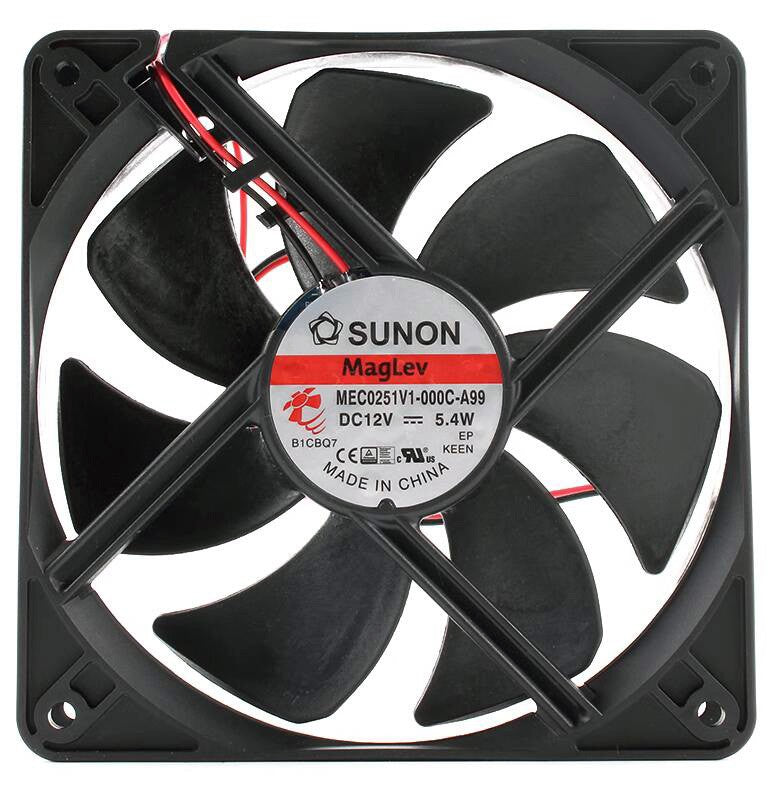 SUNON MEC0251V1-000C-A99 12V 5.4W 2wires Cooling Fan - New