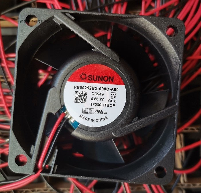 SUNON PE60252BX-000C-A99 24V 4.56W 2wires cooling fan