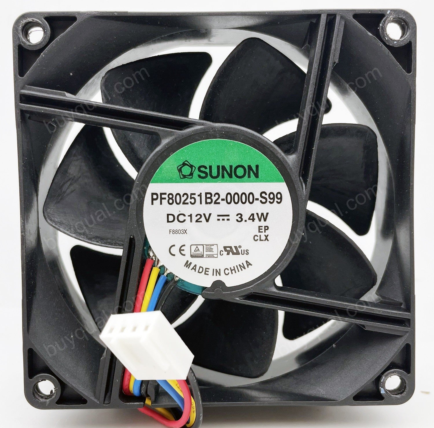 SUNON PF80251B2-0000-S99 12V 3.4W 4wires cooling fan - New