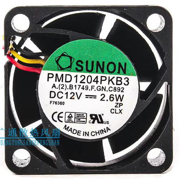 SUNON PMD1204PKB3 12V 2.6W 3wires Cooling Fan