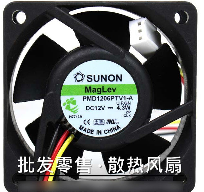 SUNON PMD1206PTV1-A 12V 4.3W 3wires Cooling Fan