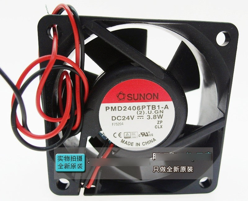 SUNON PMD2406PTB1-A (2).U.GN 24V 3.8W 2wires Cooling Fan