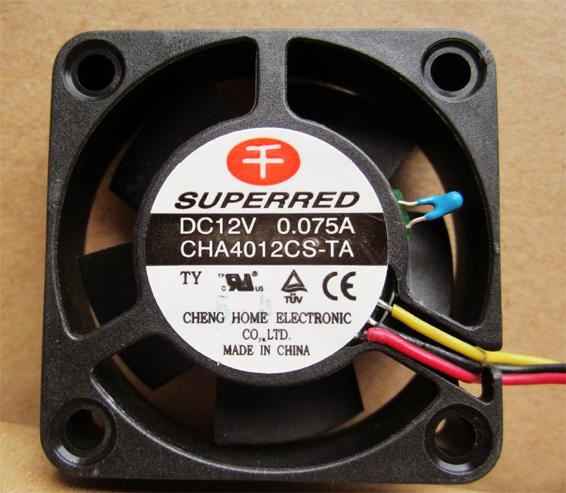 SUPERRED CHA4012CS-TA 12V 0.075A 3wires cooling fan