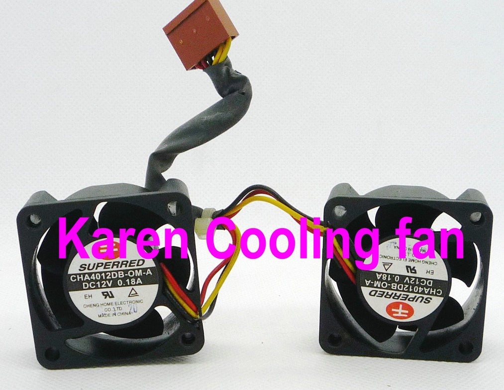 SuperRed CHA4012DB-OM-A 12V 0.18A 3wires cooling --2 fans