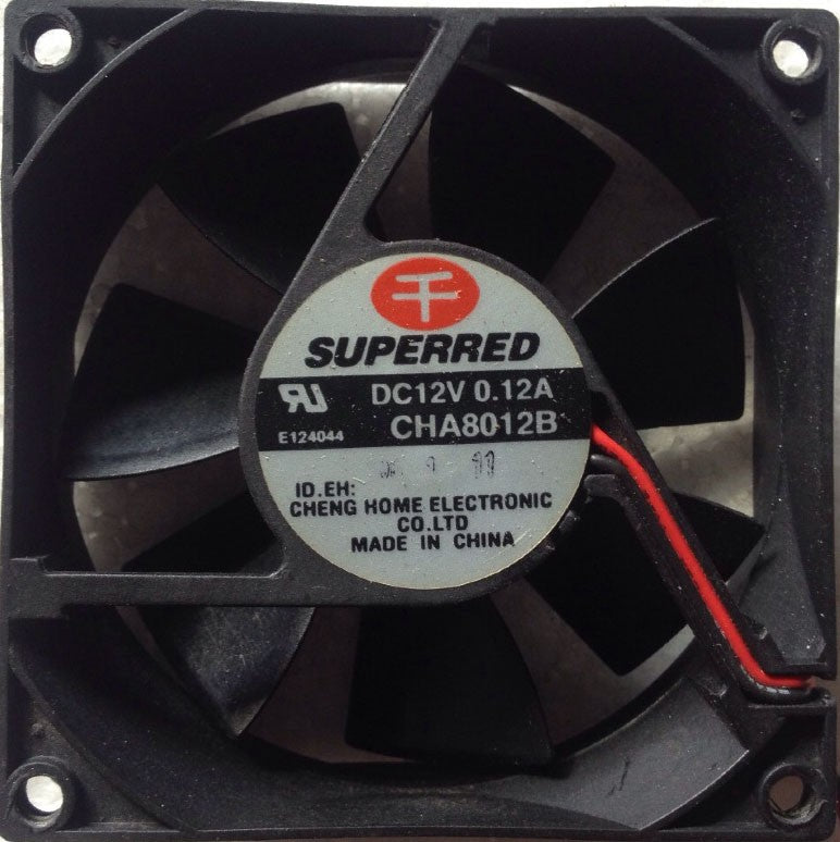 SUPERRED CHA8012B 12V 0.12A 2wires cooling fan