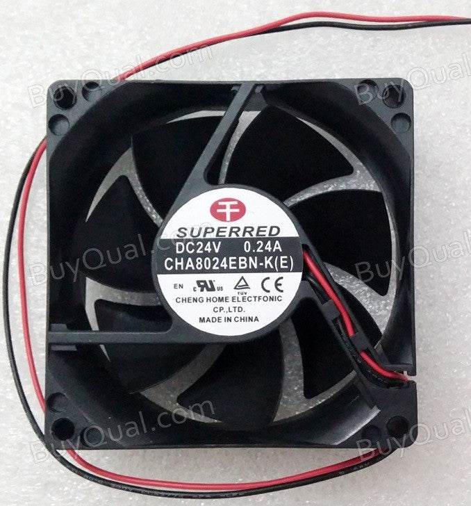 SuperRed CHA8024EBN-K(E) 24V 0.24A 2wires Cooling Fan