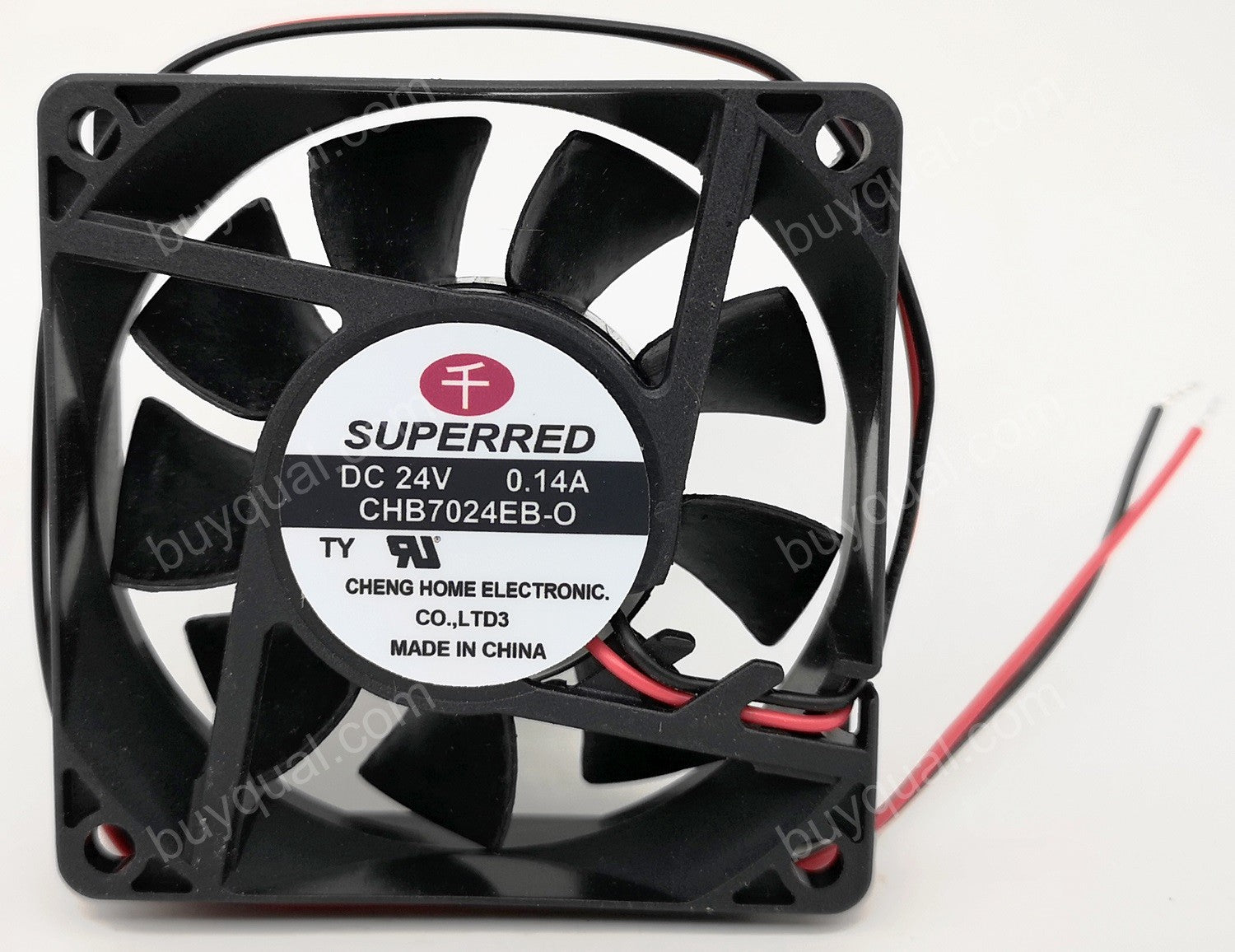 SUPERRED CHB7024EB-O 24V 0.14A 2wires cooling fan