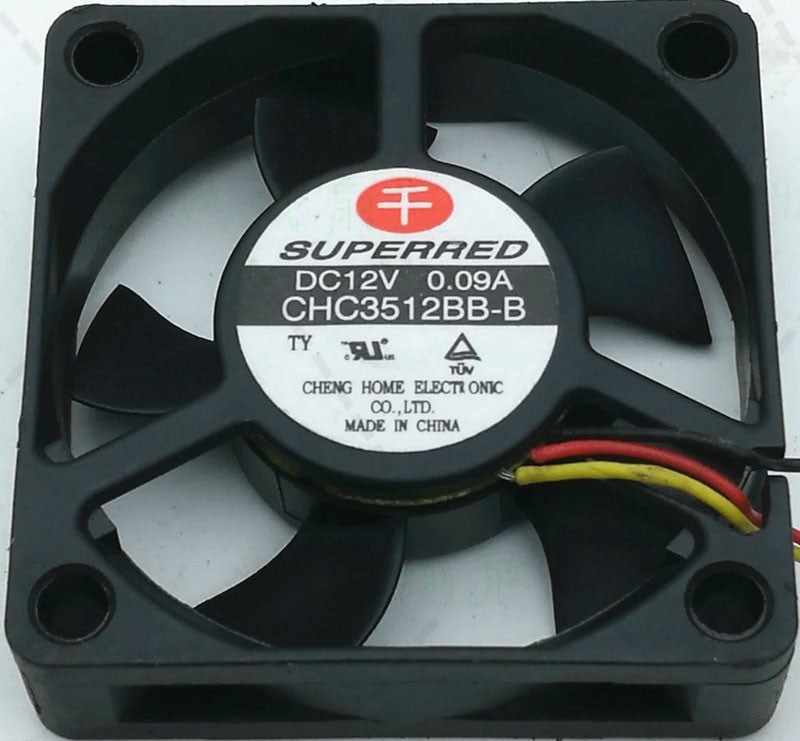 SUPERRED CHC3512BB-B 12V 0.09A 3wires cooling fan