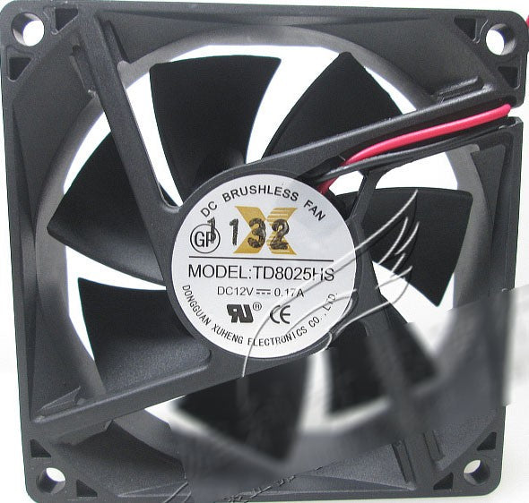 TONON TD8025HS 12V 0.17A 2wires cooling fan