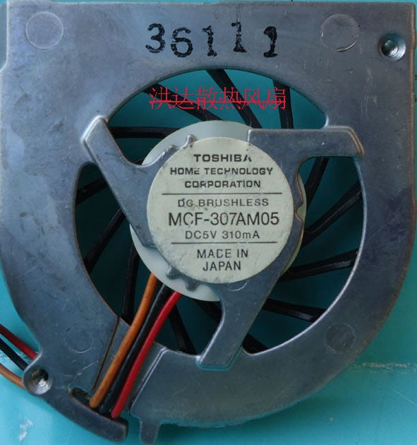 TOSHIBA MCF-307AM05 5V 0.3A 3wires Cooling Fan