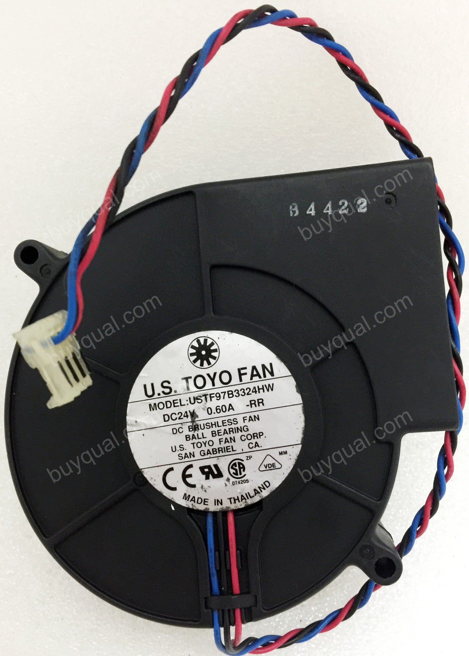 TOYO USTF97B3324HW 24V 0.60A 3wires cooling fan