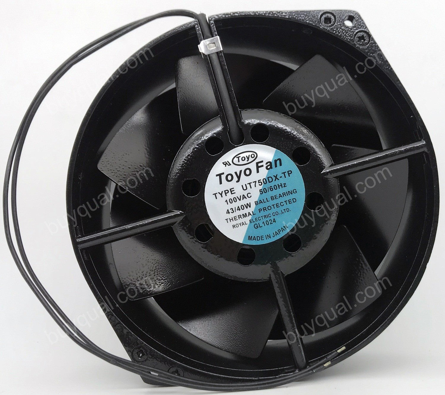 TOYO UT750DX-TP 100V 43/40W 2wires Cooling Fan