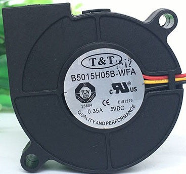 T&T B5015H05B-WFA 5V 0.35A 3wires cooling fan