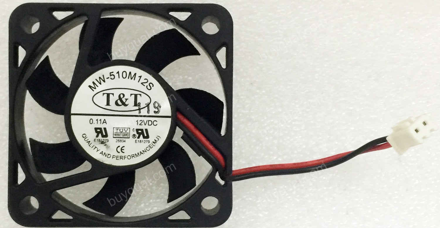 T&T MW-510M12S 12V 0.11A 2wires Cooling Fan