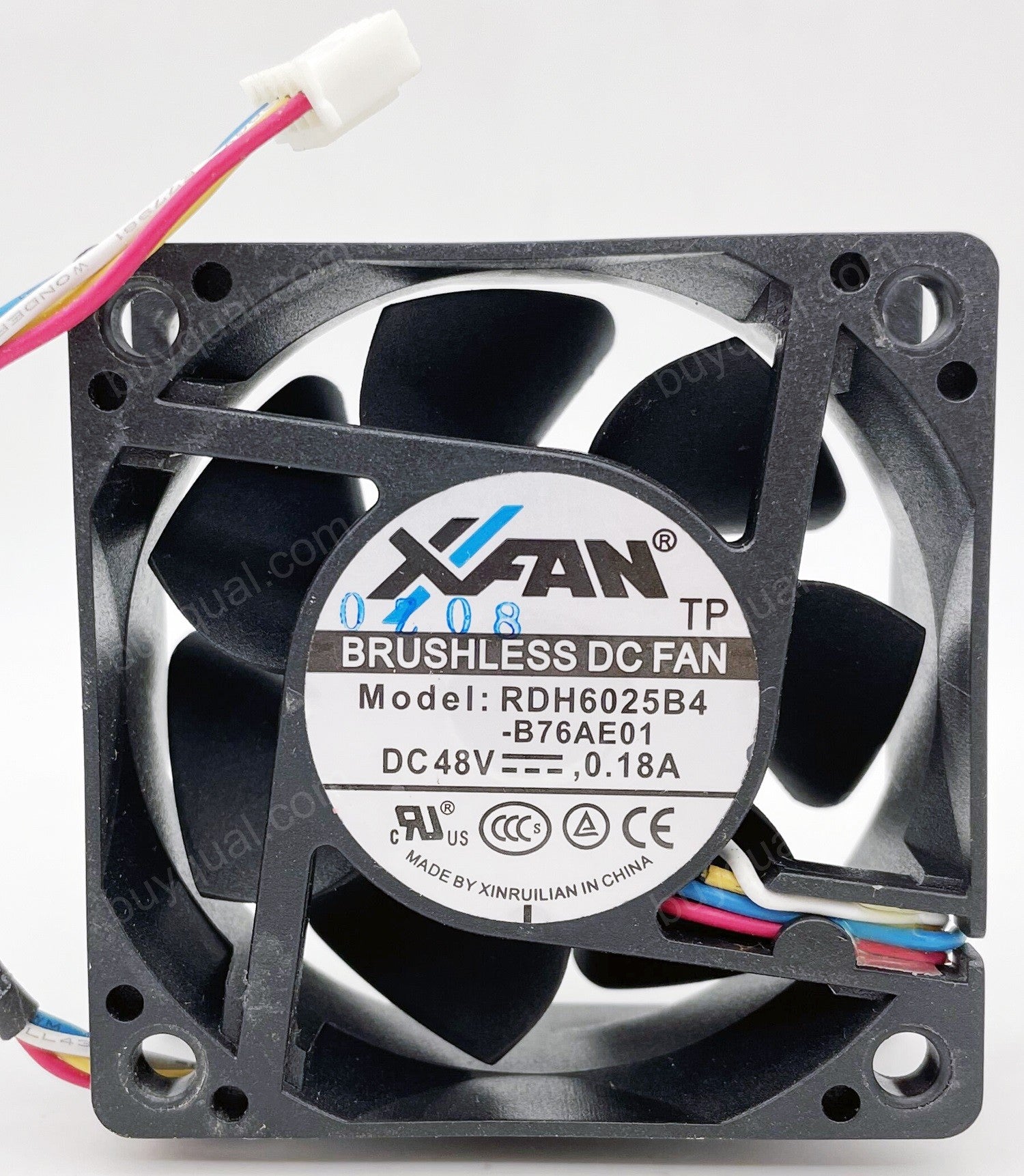 XFAN RDH6025B4 RDH6025B4-B76AE01 48V 0.18A 4wires Cooling Fan