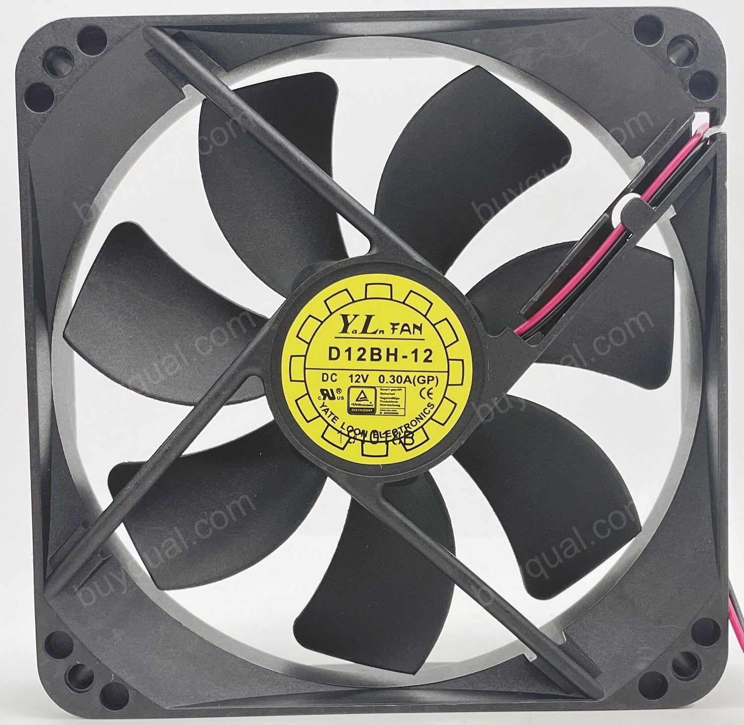 YATE LOON D12BM-12 D12BH-12 D12SH-12 12V 0.3A 2wires Cooling Fan