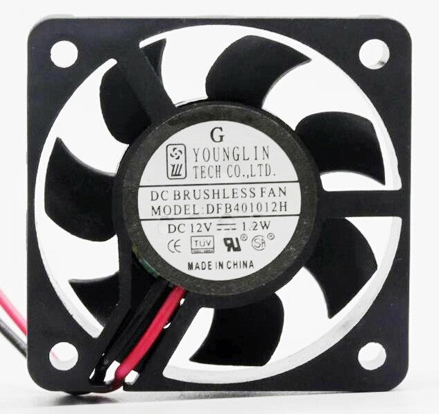YOUNG LIN DFB401012H 12V 0.8W 3wires Cooling Fan