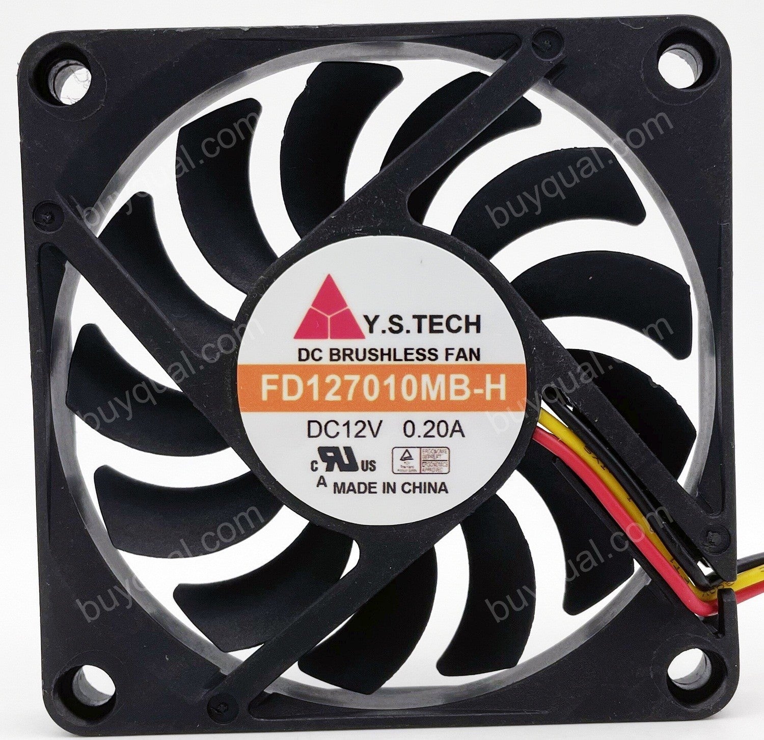Y.S TECH FD127010MB-H 12V 0.2A 3wires 4wires Cooling Fan