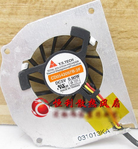 Y.S TECH PC-GP22W 5V 0.90W 3wires Cooling Fan