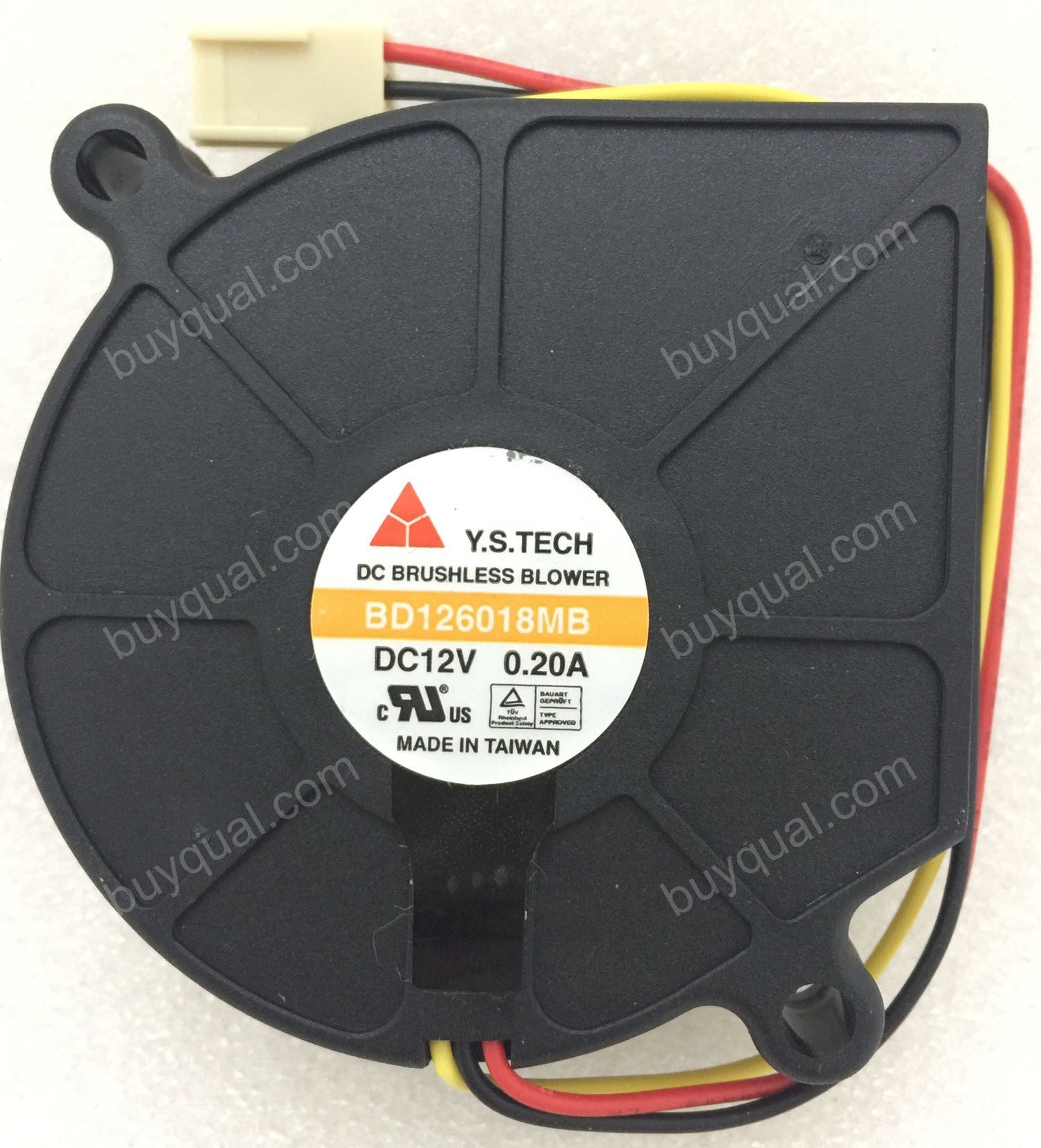 Y.S.TECH BD126018MB 12V 0.2A 3wires DC Brower Cooling Fan