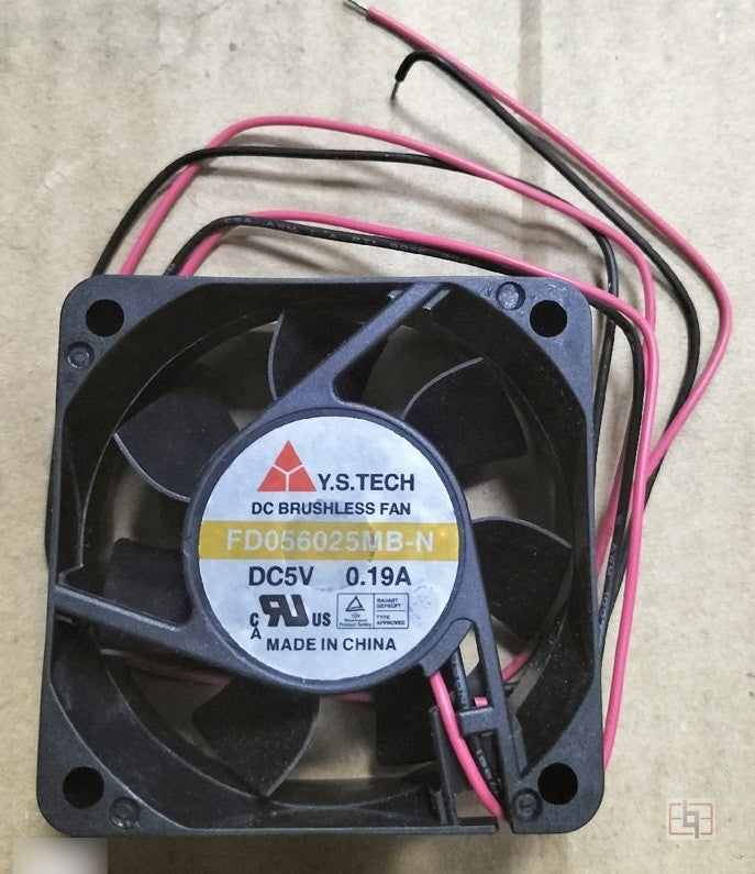 Y.S.TECH FD056025MB-N 5V 0.19A 2wires Cooling Fan