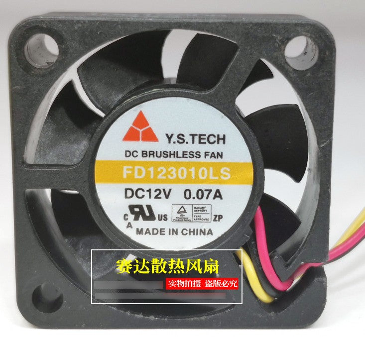 Y.S.TECH FD123010LS 12V 0.07A 3wires Coooling Fan