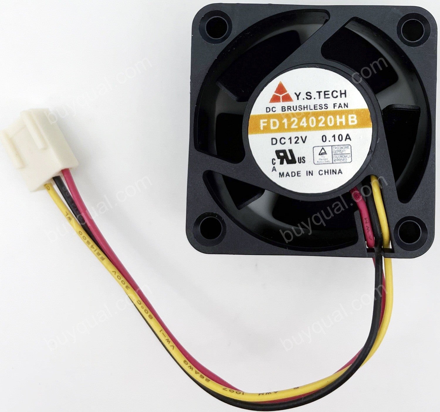 Y.S.TECH FD124020HB 12V 0.1A 3wires Cooling Fan