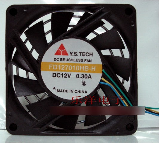 Y.S.TECH FD127010HB-H 12V 0.3A 4wires Cooling Fan
